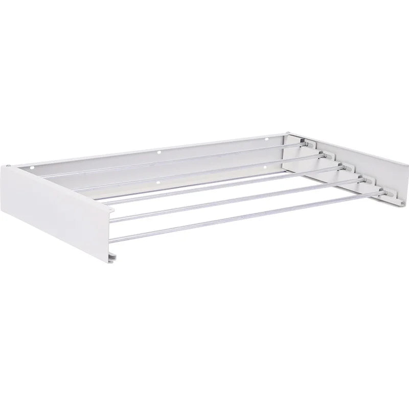 Wall-Mounted Multifunctional Folding Hanger Drying Rack Hidden Bathroom Towel Rack
