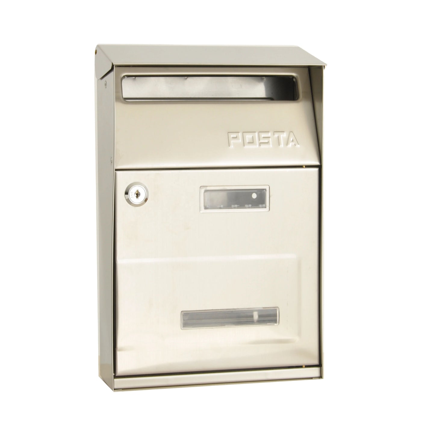 Modern Durable Anti-Theft Key Lock Stainless Steel Waterproof Anti-Corrosion Wall Mailbox for Home & Office