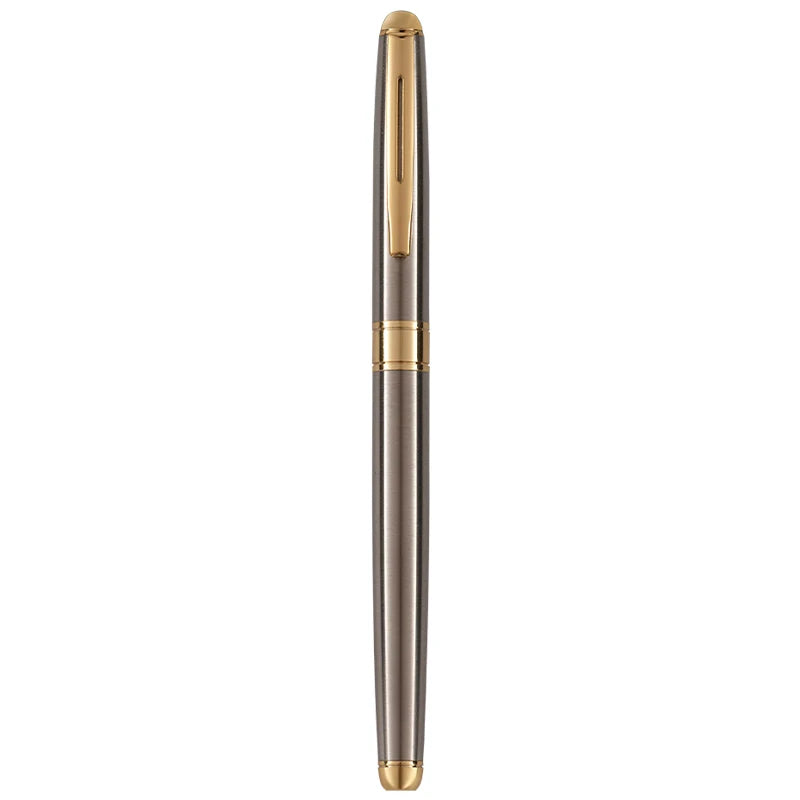 New Cheap  Luxury Calligraphy Pen Factory Supply Branded logo Engraving Stainless Steel  Silver Roller Pen New