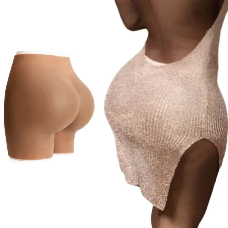 Silicone 1.2Cm Big Buttocks Enhancement Padded Panties High Waist Underwear S Size and L Size Butt-Lifting Shapewear for Wome