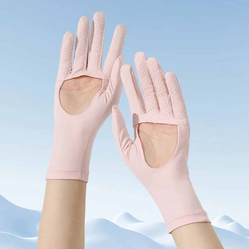Private Label Customized Breathable UV Protection for Unisex Cycling and Car Driving Summer Sun Protection Gloves