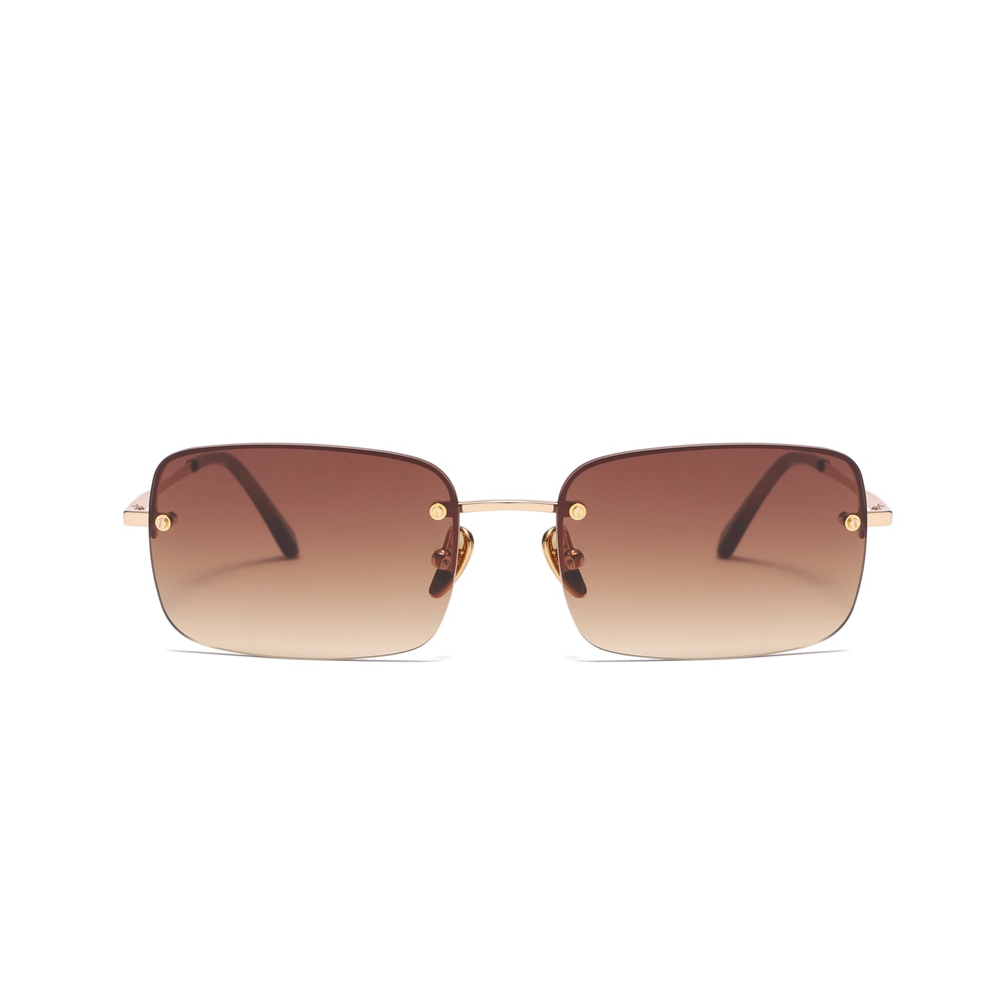 Rectangular Rimless Men Metal Fashion Square Sun Glasses For Women  Sunglasses ready to ship