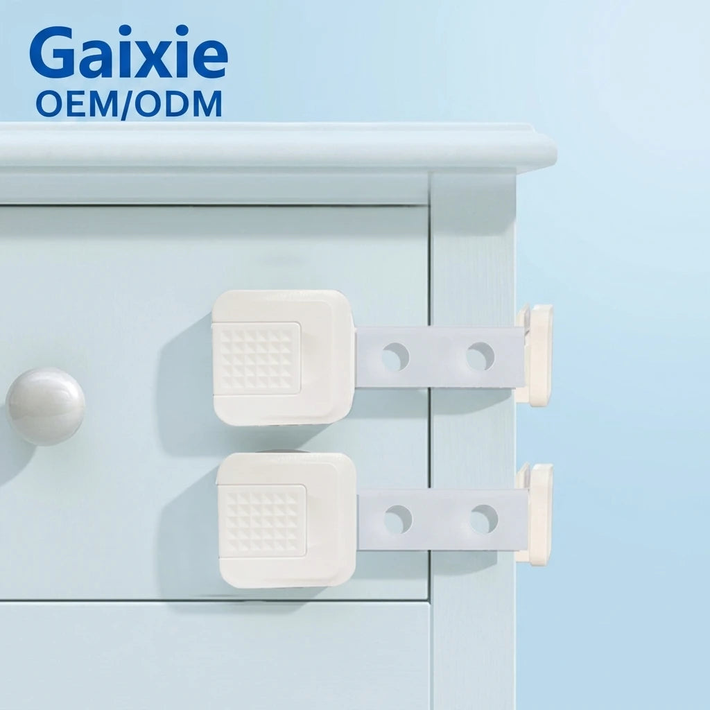 Gaixie Plastic Baby Safety Cabinet and Fridge Locks-Childproof Latch for Kids