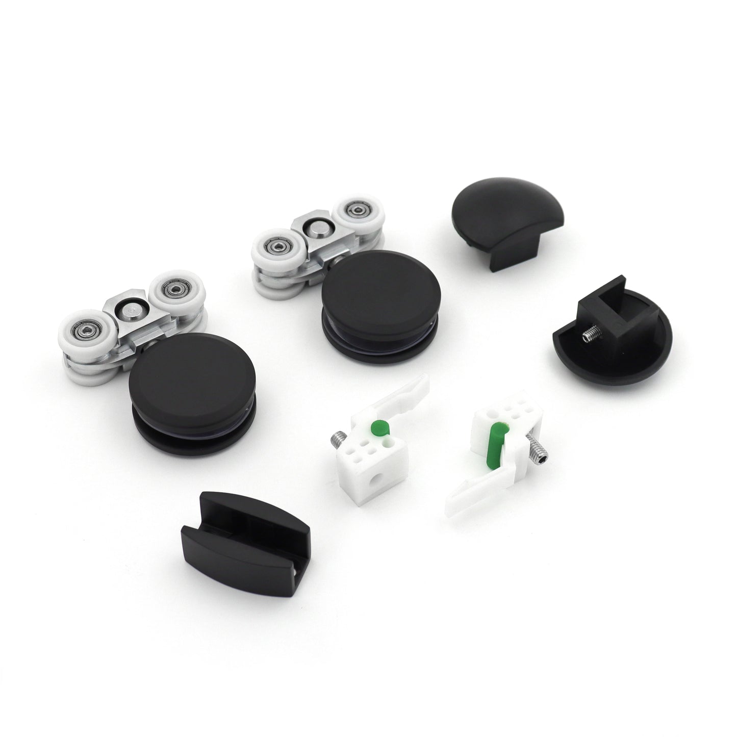Shower Sliding Door Roller Pulley System for Aluminum Track Frameless Bathroom Glass Door