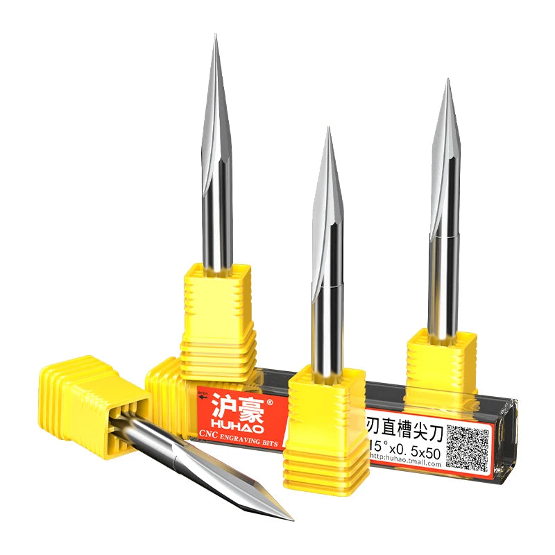HUHAO Router Bit Set 4/6mm Shank Woodworking Milling Cutter Set Tungsten Carbide Milling Bit