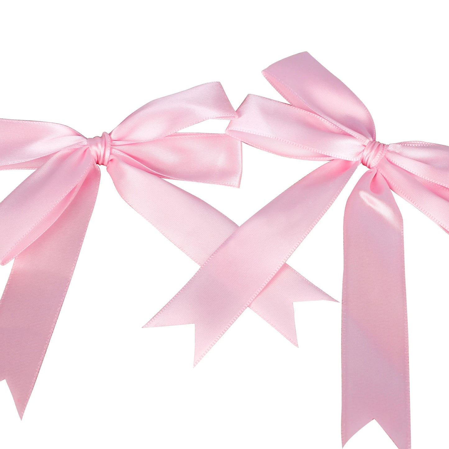 Decorative Bow Ribbons for Wedding Printed satin Ribbon for Single Face Pre Tied Ribbon Tie