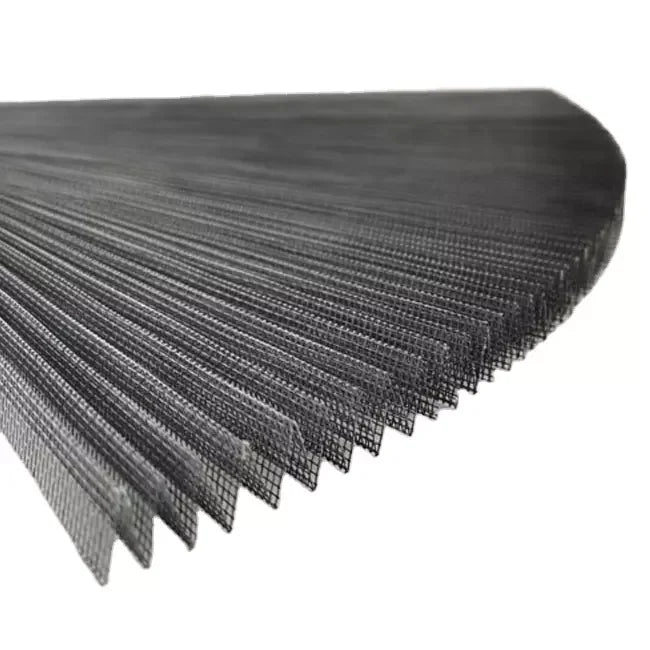 Modern Style Polyester+Fiberglass Plisse Mosquito Net Pleated Mesh Soundproof Waterproof Invisible Washable Window Screen Doo