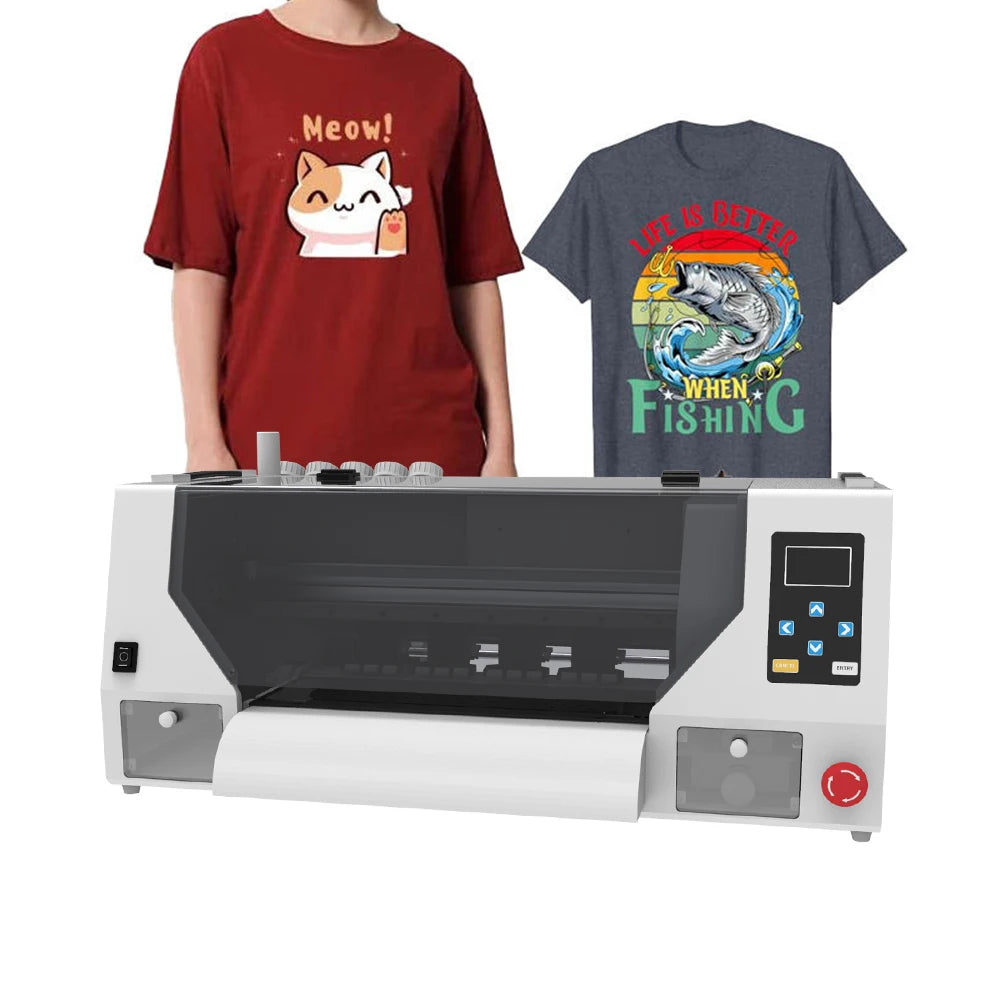 KECAI Wholesale A3 Dtf Printer Plus T-shirt Printing I1600 XP600 A3 33CM T Shirt Printing Machine With Shaker and Dryer