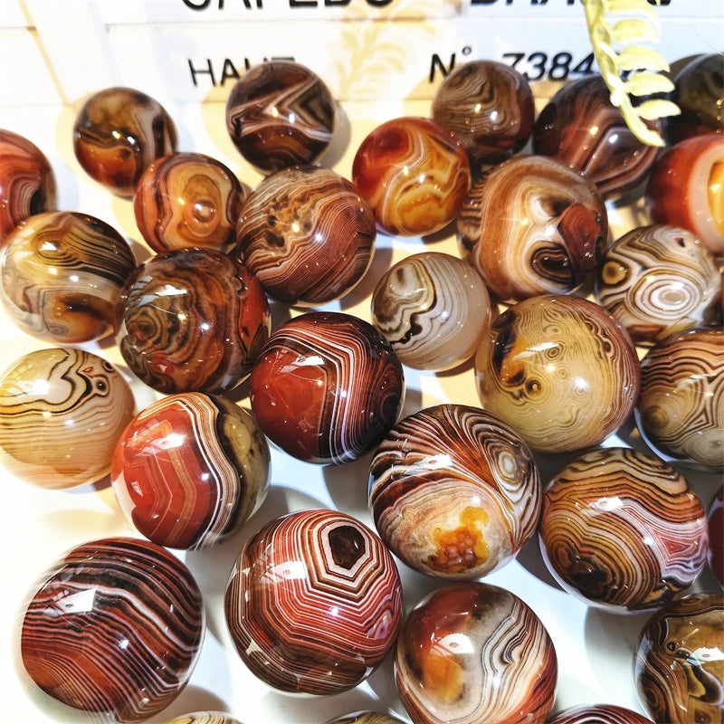 Wholesale Natural Red Sardonyx Mini Sphere Healing Stones Nice Patterns for Gift