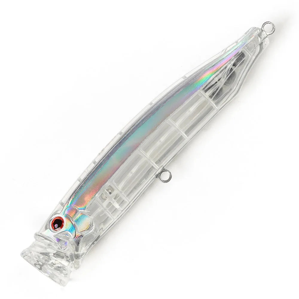 NOEBY NBL 9246 Big Plastic clear Color 175mm GT Fishing Lure Feed Popper Lure