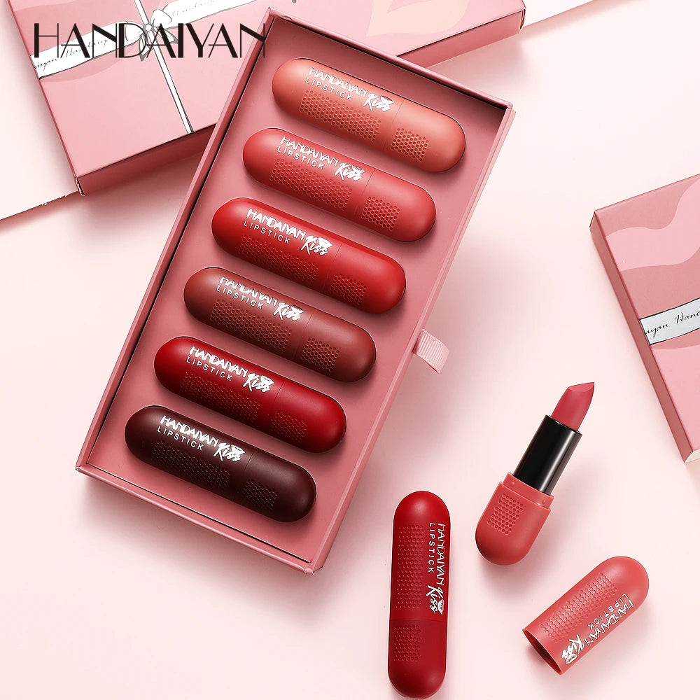 High Quality Authentic Lipstick Set Recorder Shaped Lipstick Women's Long-lasting Moisturizing Lip Gloss