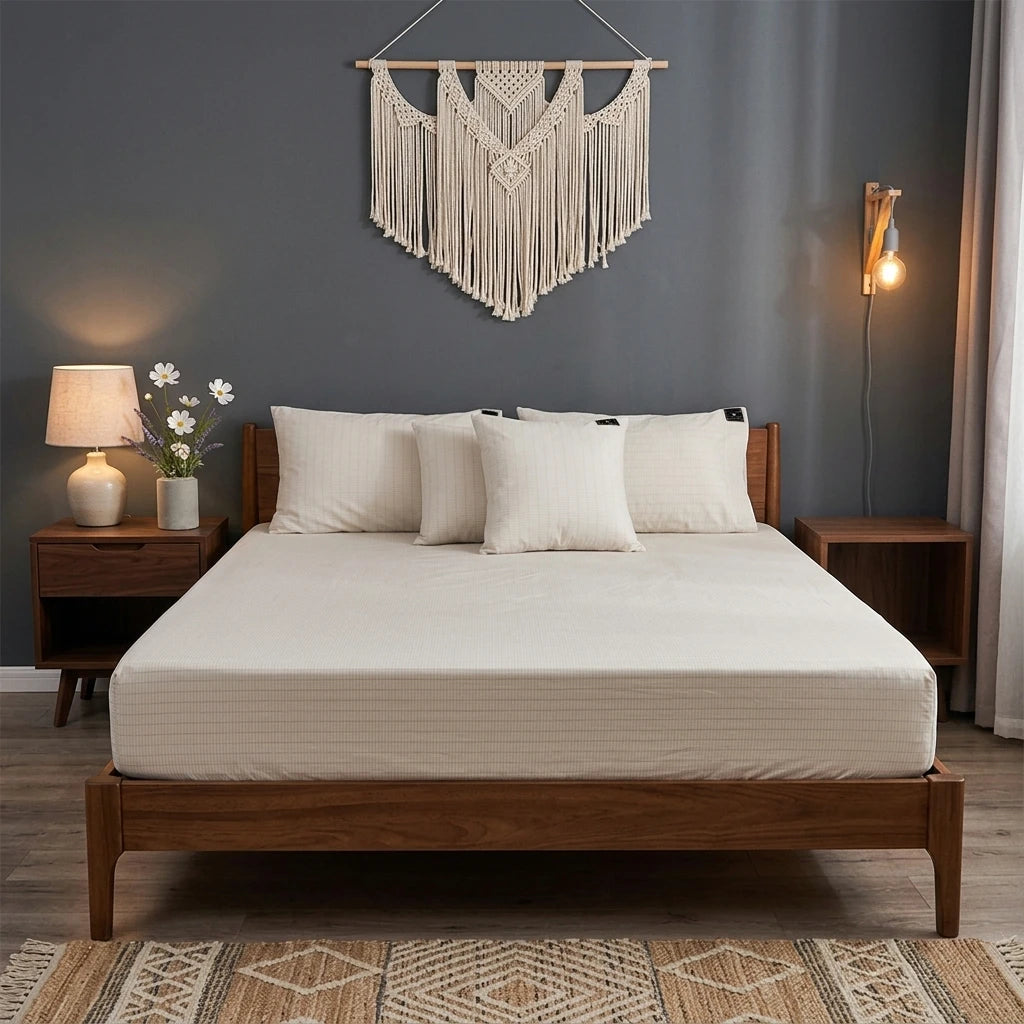 Grounding Fitted Sheet With Grounding Wire Extra Large Anti Oxidation Gray king