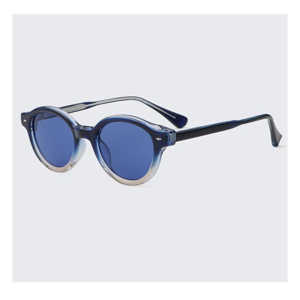 Sparloo 2024 Unisex Round Sunglasses CP Arms Fashion with UV400 Lenses and PC Frame by Sparloo