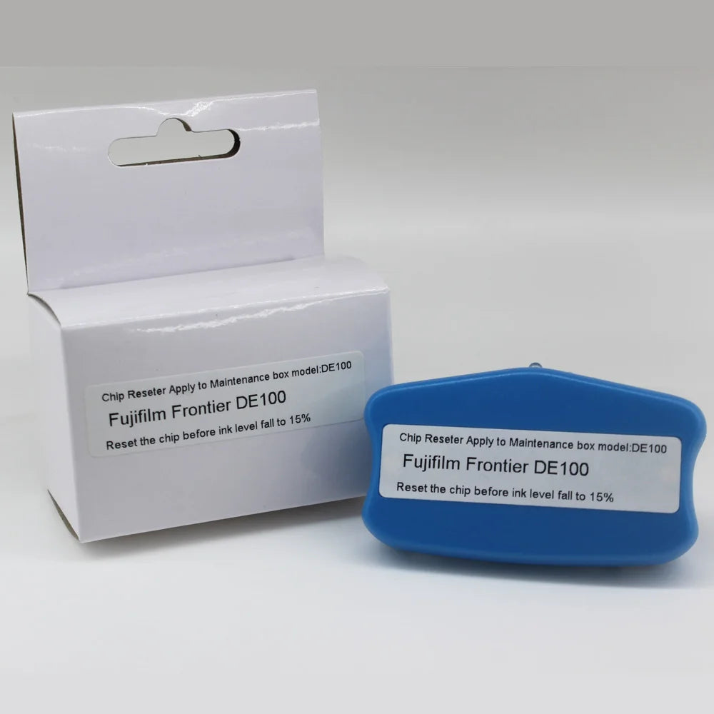 UP Maintenance Tank Chip Resetter and Chip for Fuji Frontier DE100 DE-100 Printer