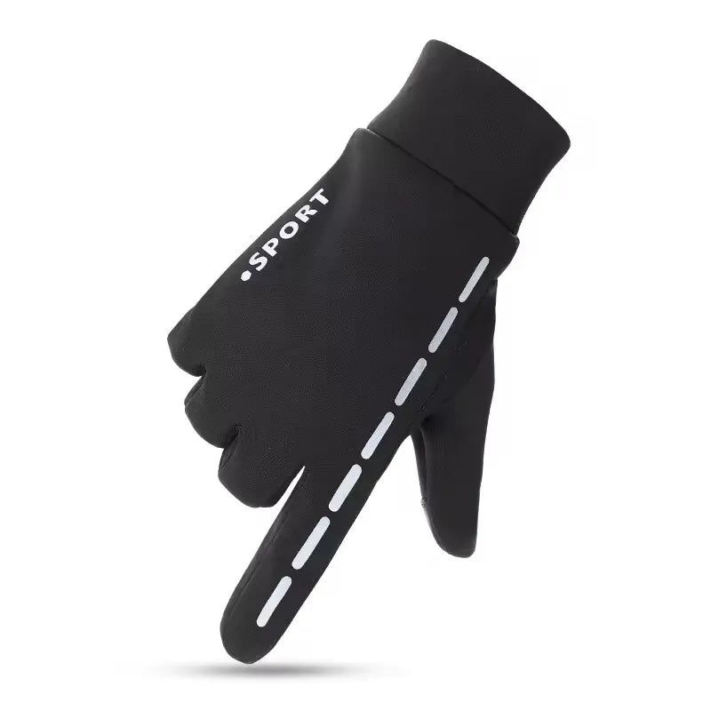Wholesale Custom Logo Thermal Windproof Touchscreen for Men Winter Cycling and Riding Gloves