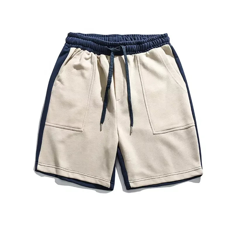 Custom Men's Sports Fleece Cotton Polyester Shorts Quality Eco-Friendly Woven Winter Shorts Embroidered Logo Casual Solid