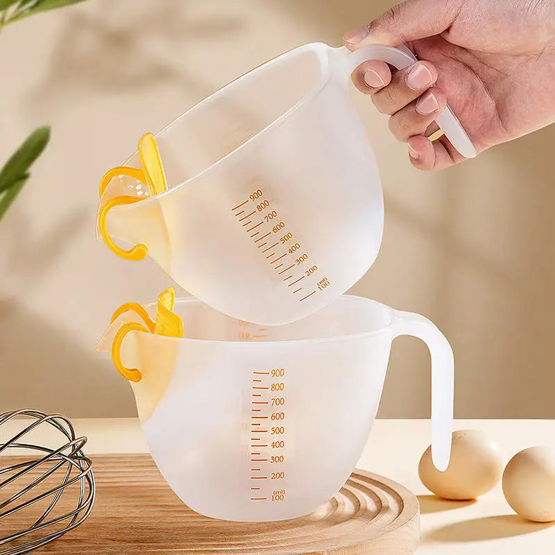 Egg White Yolk Sifting Filter Divider Plastic Kitchen Accessory Measuring Cup Egg Separator for Baking Cake Baking Pastry Too