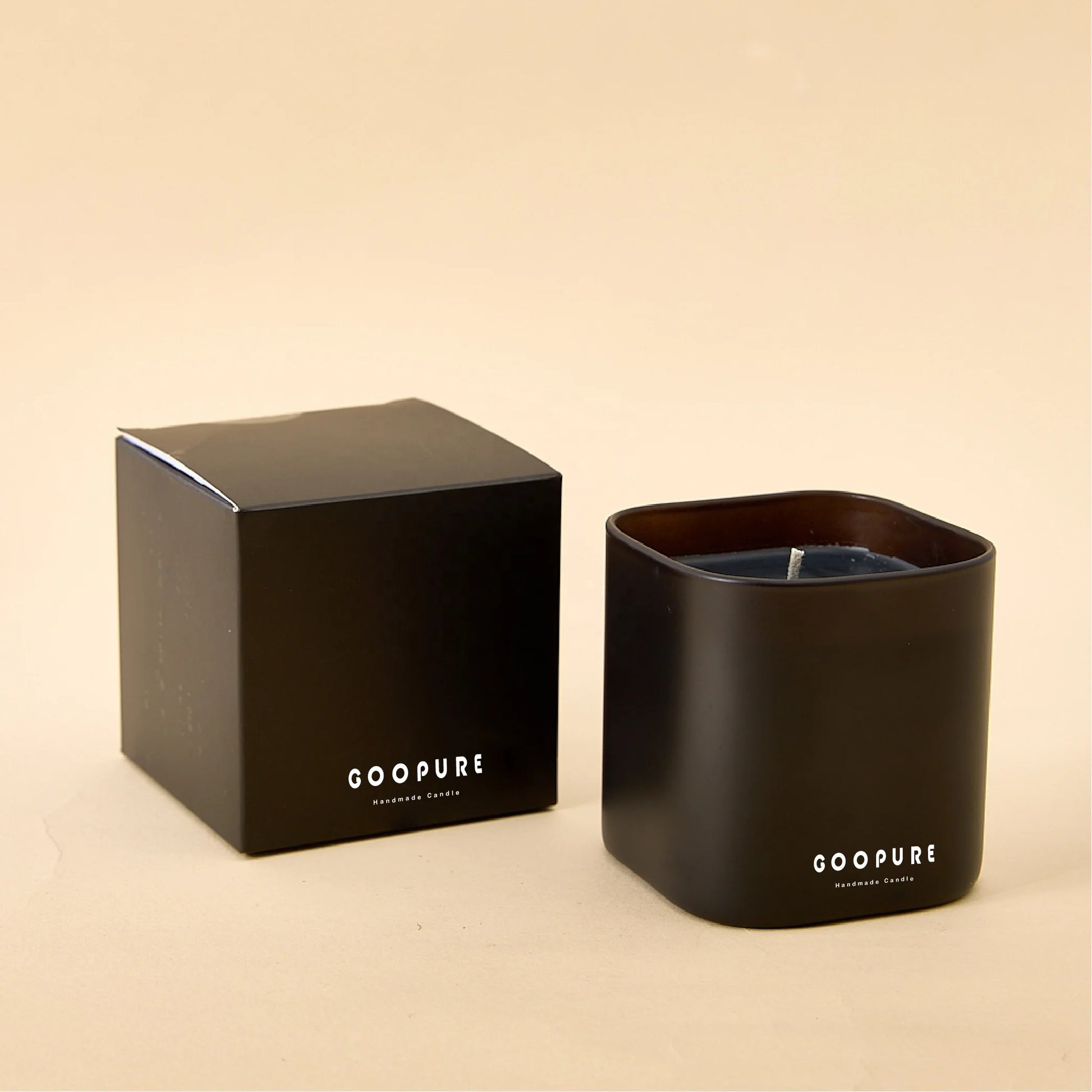 12 OZ  Luxury Elegant Square Candle Jars Empty Custom Labels Logo Glass Candle Holders Recyclable