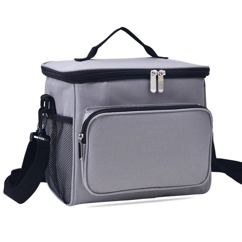 10L Women Men Insulated Leakproof Cooler Bag Reusable Lunch Cooler Bag with Shoulder Strap for  School Picnic Work