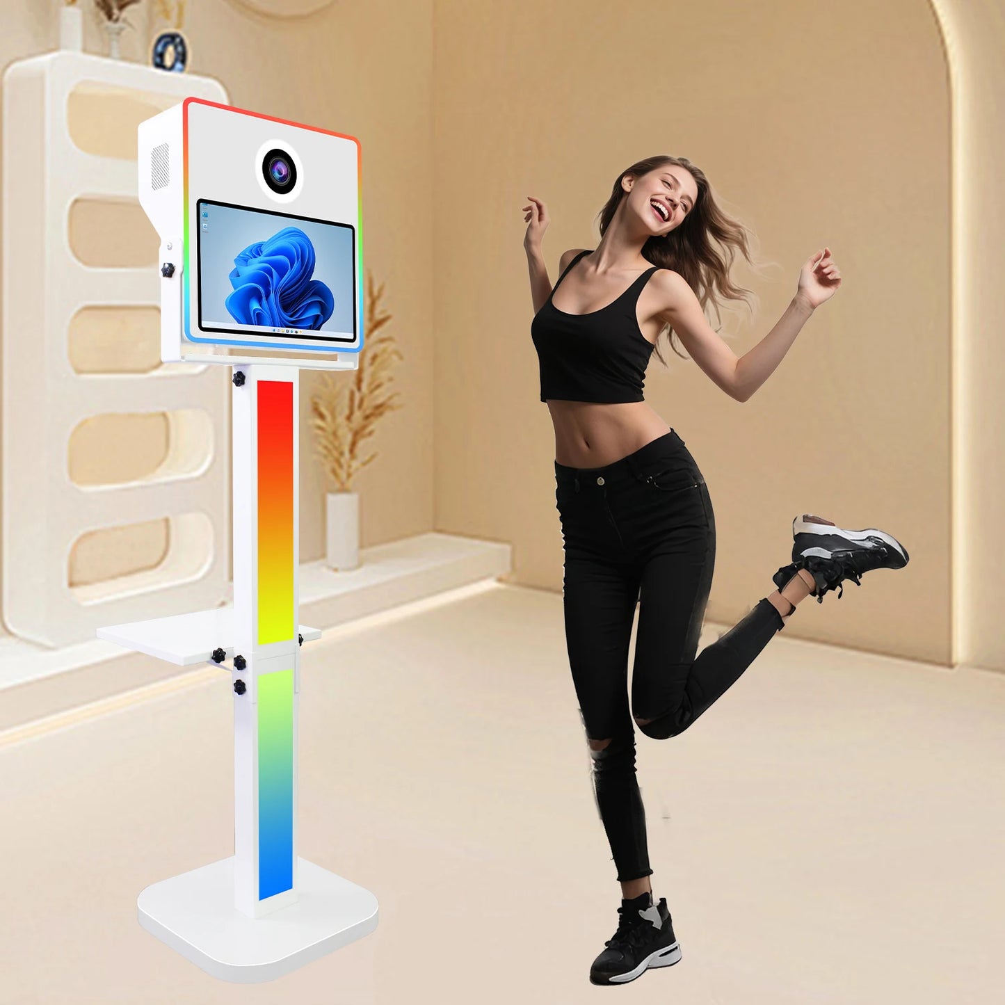 Affordable DSLR Photo Booth Machine Compatible With Printer Camera Photobooth Shell for Wedding Party Selfie Photo Booth