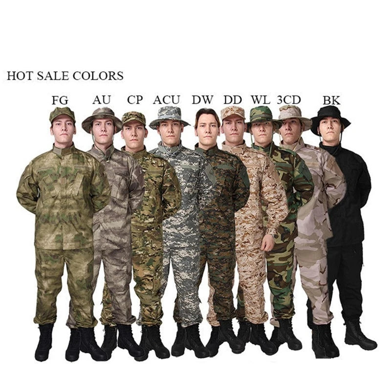 Custom ACU TC6535 Autumn Camouflage Training Suit Oxford Fabric Outdoor Uniforms for Hunting Breathable & Quick Dry
