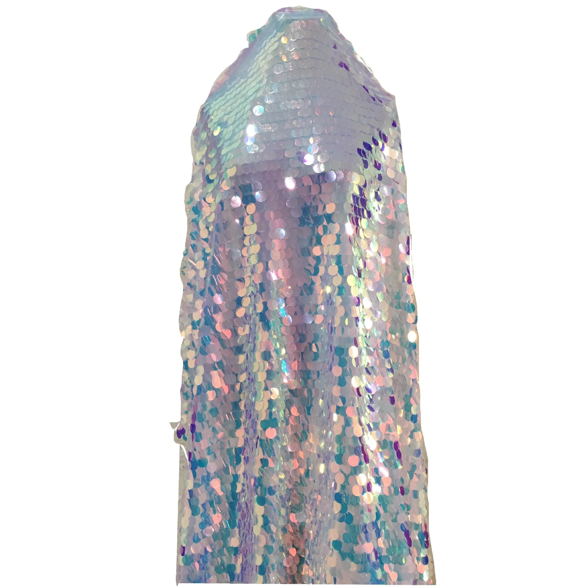 Illusionary Large Fish Scales 18MM Sequin Fabric Shooting Background Clothing Mesh Fabric Circular Sequin Fabric