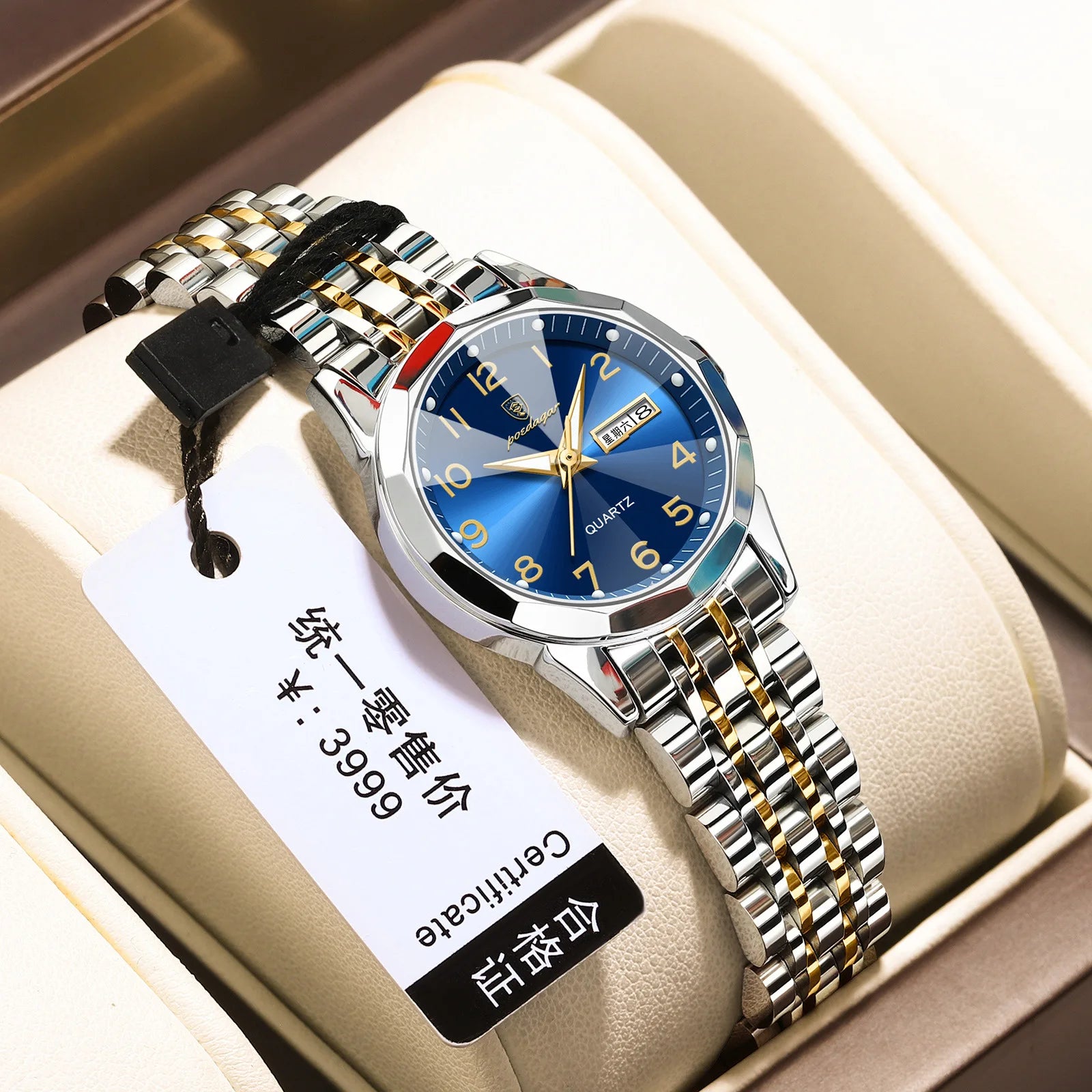 Brand Watch Women's New Waterproof Double Calendar Ladies Casual Minimalist Fashion Live Foreign Trade Explosions-pieces