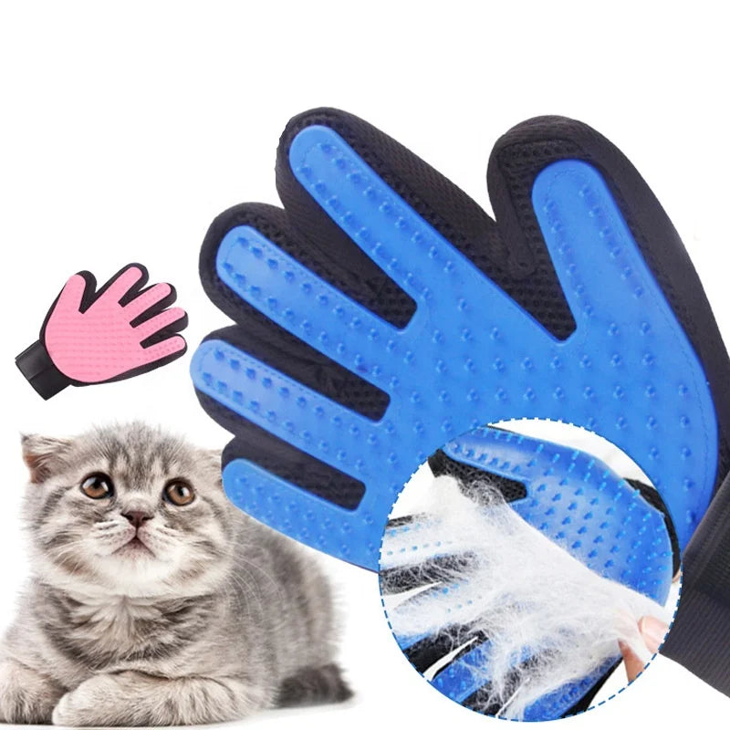 Cat Grooming Gloves Silicone Cartoon Luxury Eco-Friendly Hair Removal Floating Bathing Massage Brushes Cleaning Tools