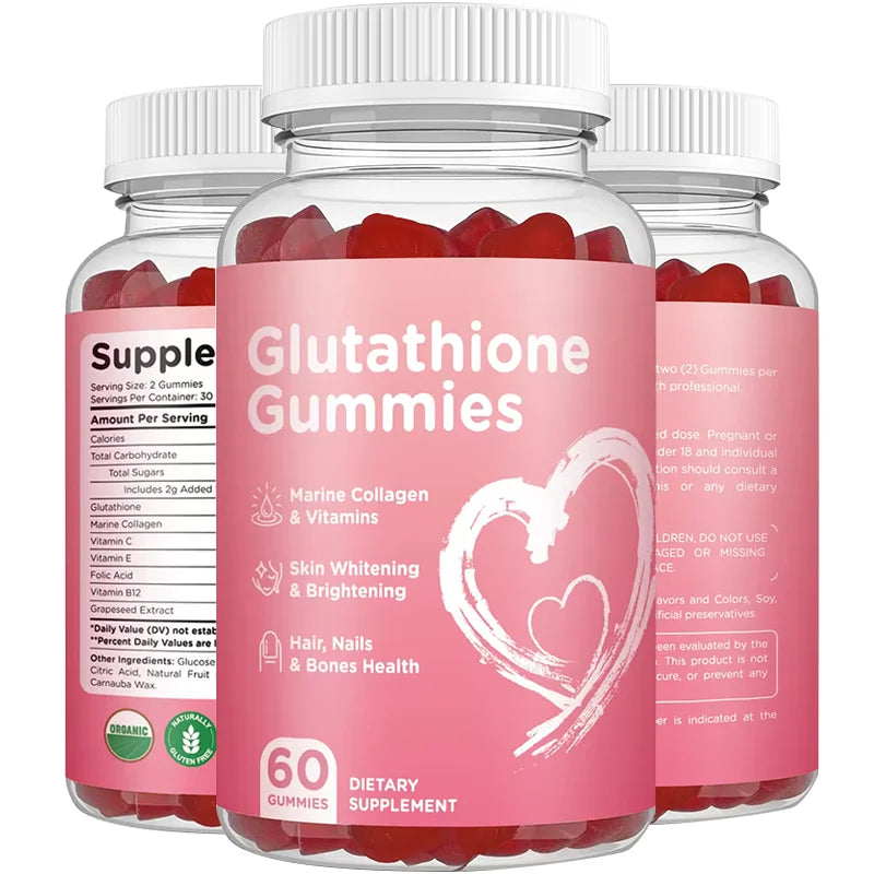 Private Label Glutathione Capsules Collagen Anti-aging L-Glutathione Gummies Glutathione Gummy for Skin Whitening