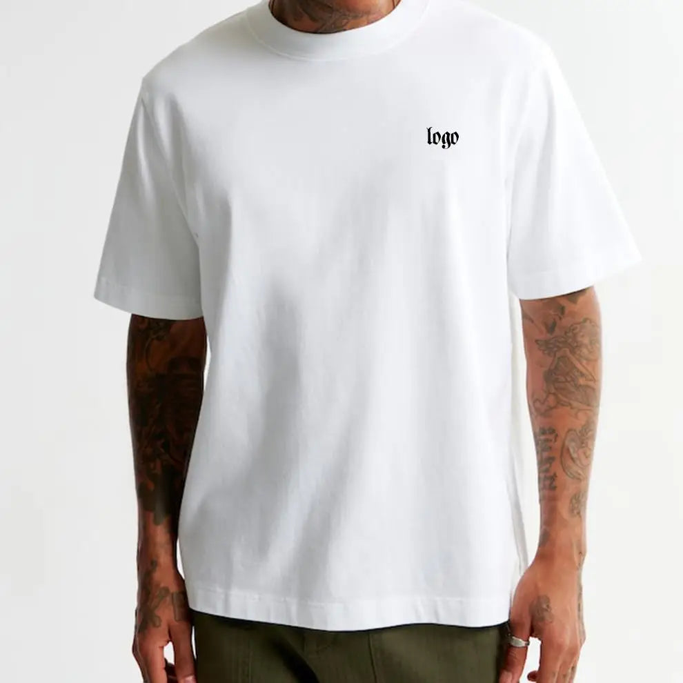230g Oversized Printing Plain Men's T Shirts Custom Gym Running Fitness Plus Size T-shirts Wholesale Cotton Graphic t Shirt