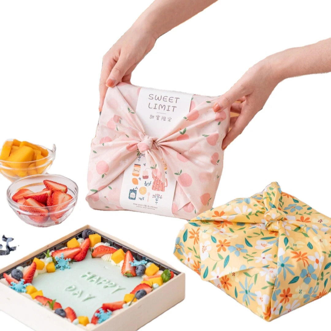 Wholesale Fashion Popular Cheap Stock Japan Furoshiki Wrapping Cloth Square Bandana