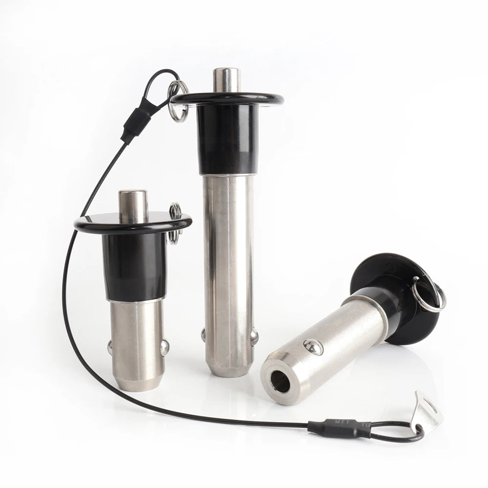 VCN011 VEICH Brand 20mm Dia SUS304 Heavy Duty Push Spring Loaded Ball Lock Pin with Free Cable Rope for Positioning