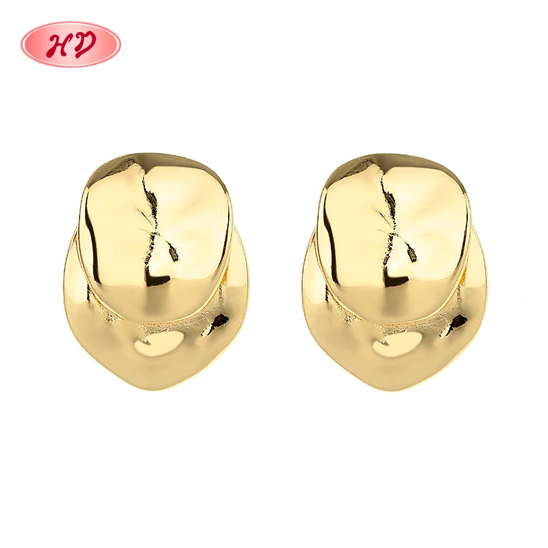 Good Selling 18K Gold Plated Women Korean Shining Rhinestone Cubic Zirconia Stud Earring Fashion Jewelry for Women