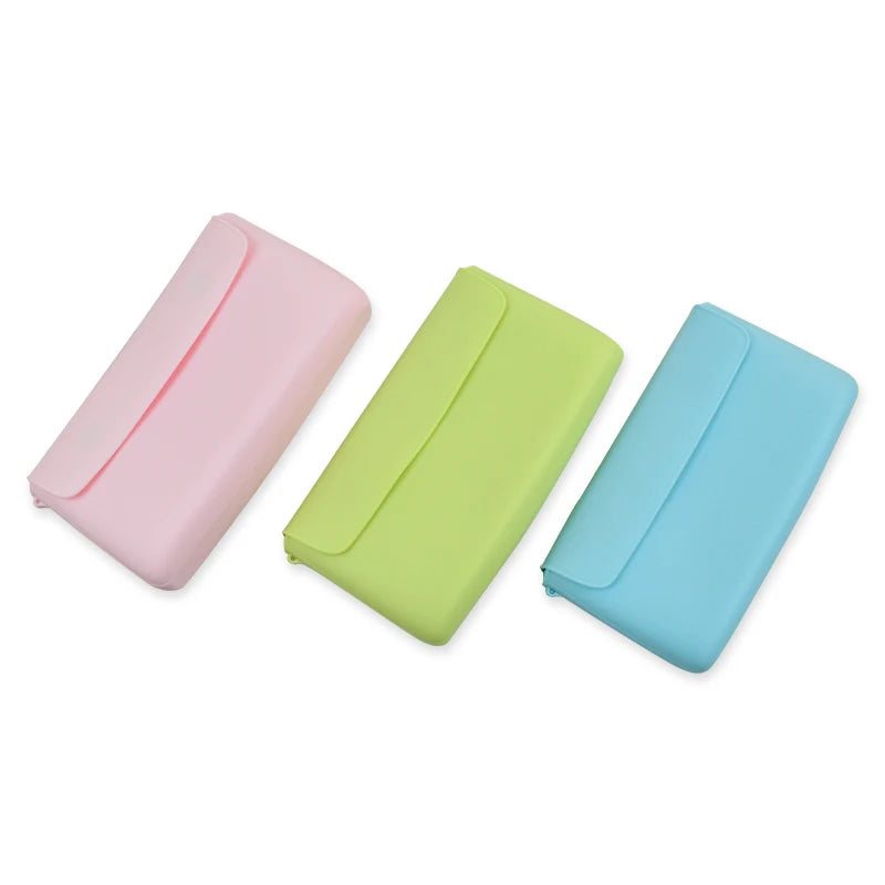 Travel Makeup Bag with Magnetic Closure Soft and Comfortable Silicone Toiletry Bag for Travel and Business Trendy Cosmetic Ba