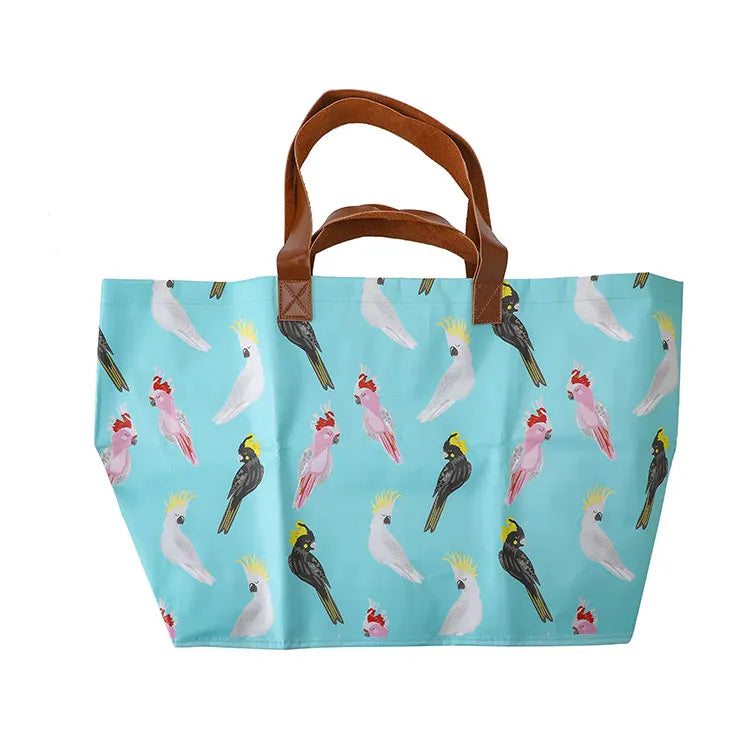 Factory Hot Sale Custom Handle Eco-friendly Recycled PP Woven Shopping Bag with Laminated Finish Reusable for Shopping Promot
