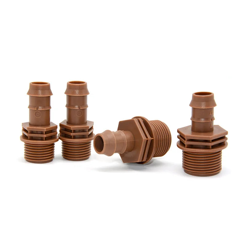 Farm Irrigation System Male Thread 17mm Plastic Hose Barb Fittings