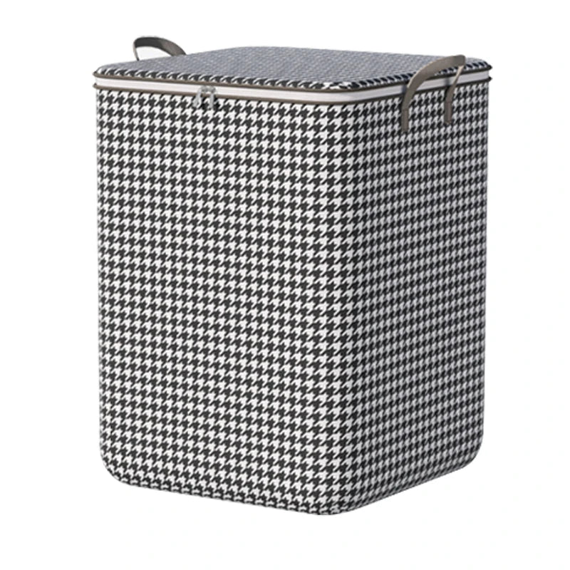 MU Supplies High Quality Printed Non-woven Quilt Storage Organizer with Zipper Cover for Home Bedding Storage and Organizatio