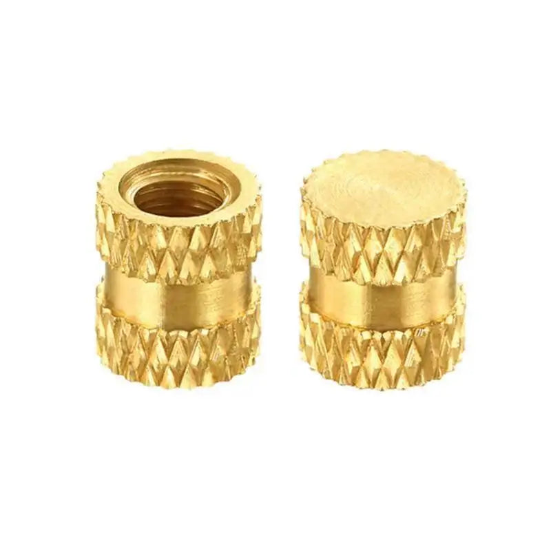 Factory Price Double Beveled Knurled Brass Nut Prefabricated Threaded Inserts M3 Thread Model M6 Injection Insert Nut Plastic