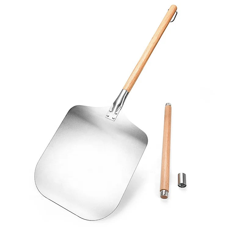 Large Screens Aluminum 16 INCH Long Beech Handle Turning Pizza Tray Paddle Detachable Pizza Peel