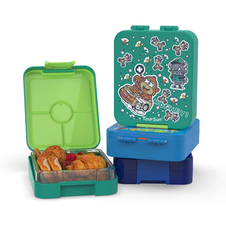New Design BPA-Free School Food Container Kids' Heatable Plastic Lunch Box