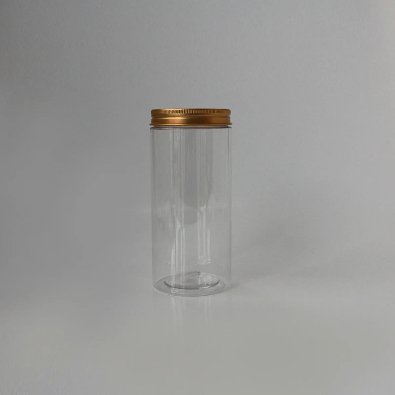 50ml 100ml 120ml 150ml 200ml 250ml 4oz 8oz Clear Plastic PET Container Food Jar with Custom Plastic Lid Metal Lid
