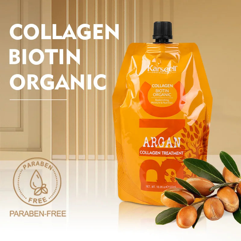 OEM Organic Natural Deep Repairing Strengthen Hair Care Treatment Moisturizing Biotion Collagen Hair Mask