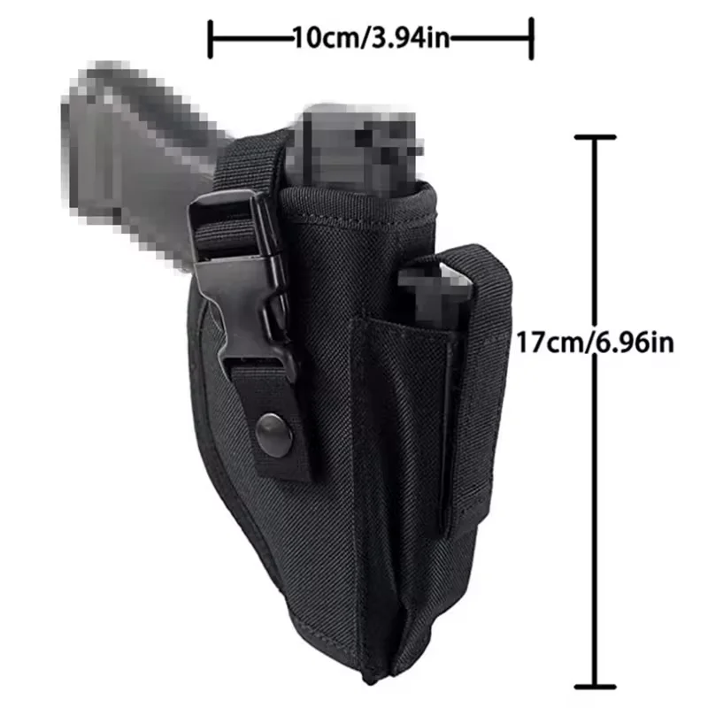 Tactical Nylon Gun Holster Belt Concealed Carry Waist Magazine Bag with Quick Pull Feature for Outdoor Activities