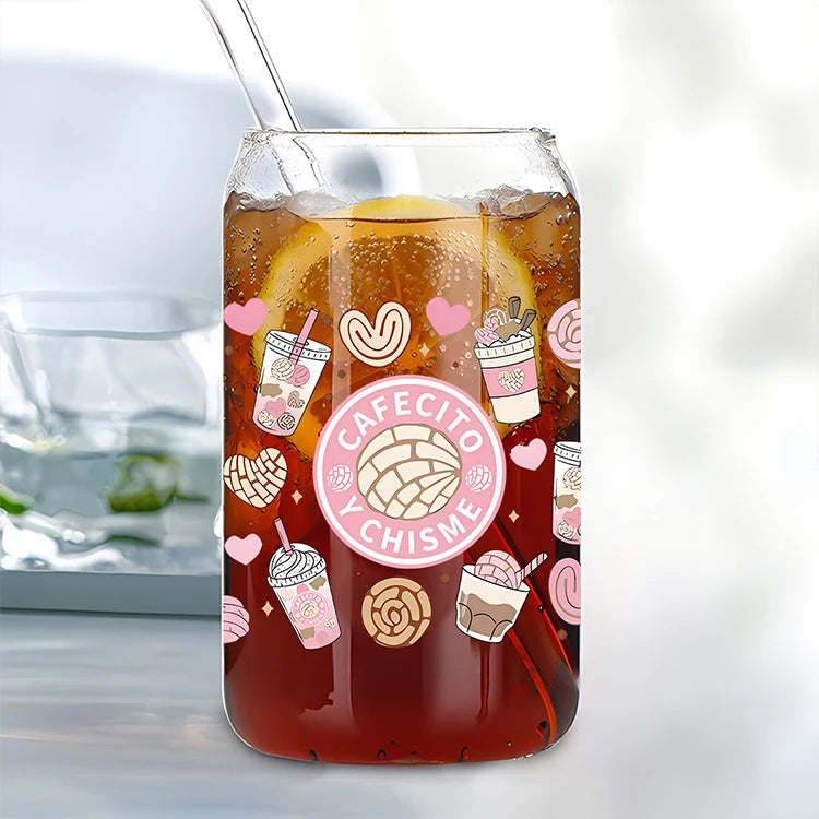 Custom Popular Cold Transfer Cup Label Peel Stickers Cup Wraps Transfers UV Dtf Sticker for 16 oz Tumbler Cups