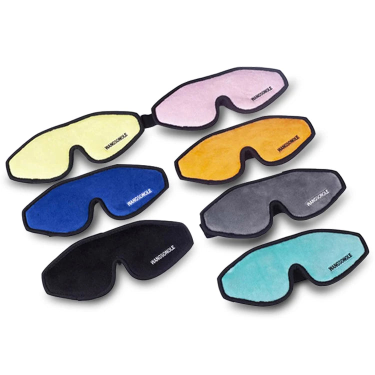 Adjustable 3D Kids Sleep Mask Soft Fabric Blackout Deep Sleep Memory Foam for Home Use Beauty Personal Care Product Black Col