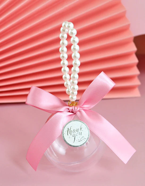 Wedding Christmas Valentine's Day Beautiful Cheap Sphere Candy Round Opening Accessory Hollow Acrylic Ball