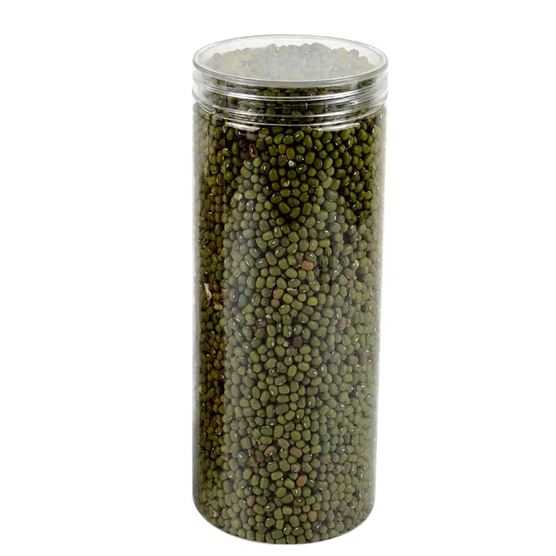 1050ml Manufacturer Wholesale Food Grade Empty clear  35oz 36oz Honey Bottle Plastic Food Jars with Crystal Caps