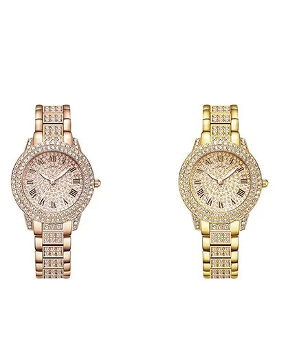 Hot Selling Foreign Trade Products Fashionable Exports Full Diamond Inlaid Women's Watches Rhinestones Quartz Watches in Stoc