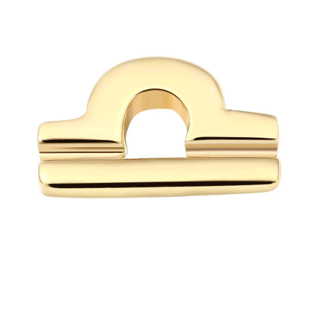 Eternal Metal 14K Solid Gold Zodiac Signs LIBRA Conch&Labret Tragus Jewelry Threadless Push in  Ends Tops