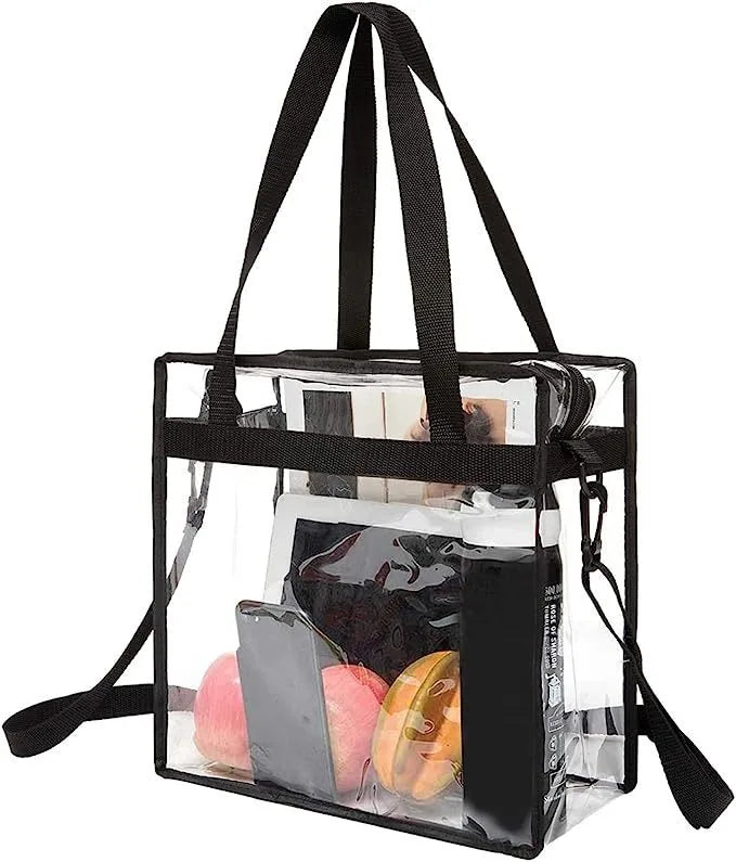 's Best Selling Transparent Pvc Handbag Cross-Body Shopping Bag Ball Game Concert Beach Travel Bag